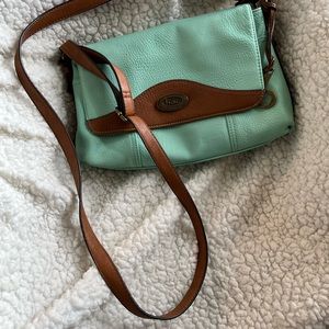Aqua or mint green purse
